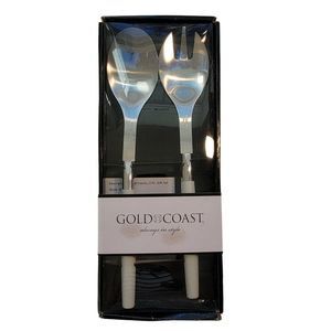 Gold Coast Always In Style 2 PC Gift Set Salad Spoon Fork Serving Set 0005CR New